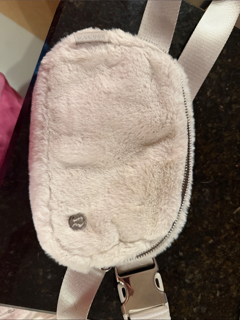 lululemon athletica Cream Mesh Travel Pouch